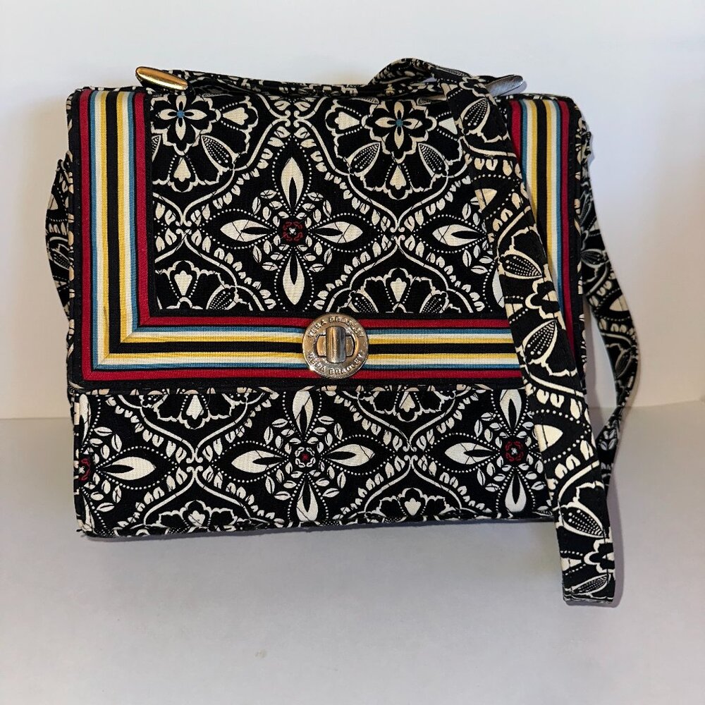 Vera Bradley Barcelona Julia Bag Turn Lock Convertible Crossbody Retired